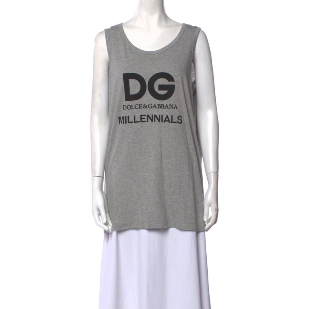 Dolce and gabbana millennials tank - grey - size 44 / us M